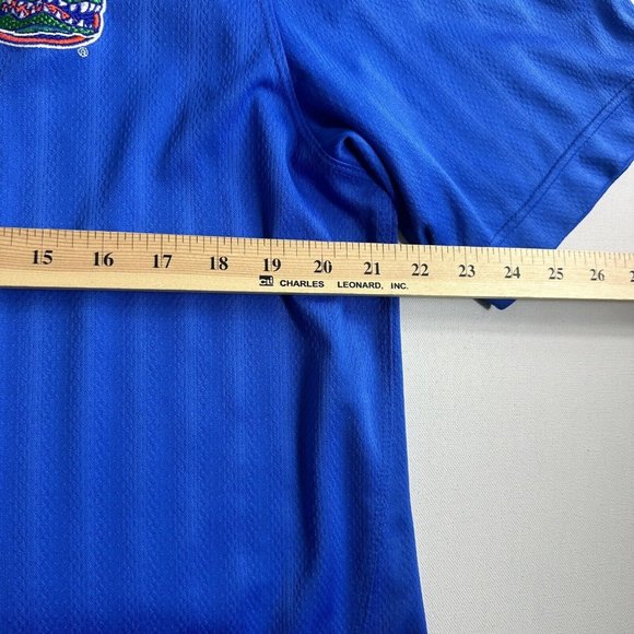 Nike Florida Gators Polo Shirt Mens Size Large Blue Golf Casual Active - Picture 10 of 11